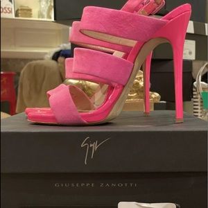 giuseppe zanotti Neon Pink Slingbacks Sz8
